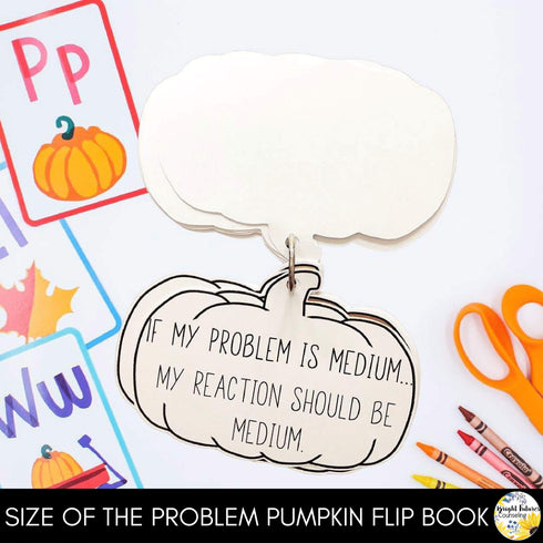 Self-Regulation Flip Book What Color Is Your Pumpkin? Fall Counseling Activity